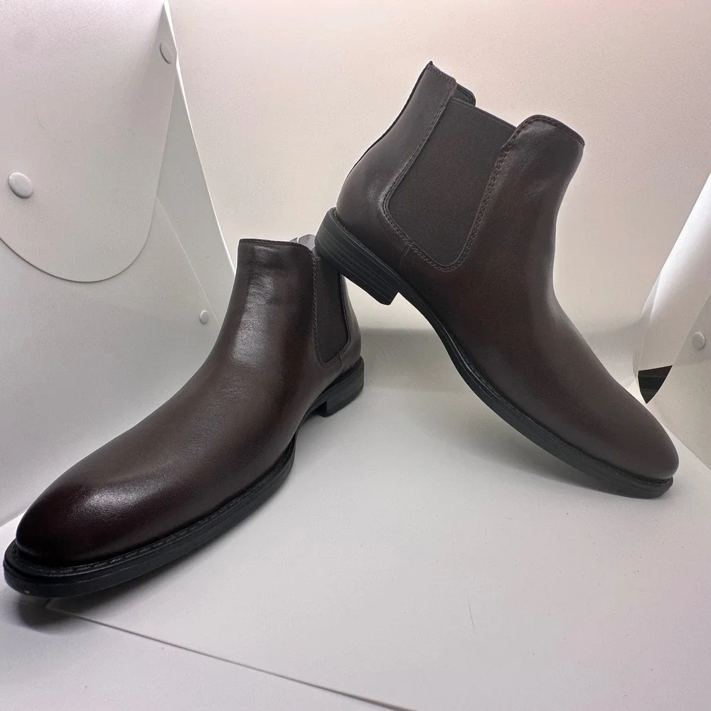 Madden Dress Chelsea Boots Brown Leather‎ Ankle Boots Classic Size 8